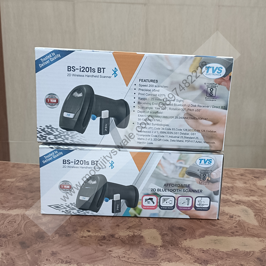 TVS BS-i201s BT (2D) Barcode Scanner