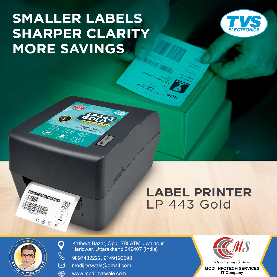 TVS LP 443 Gold Barcode Printer