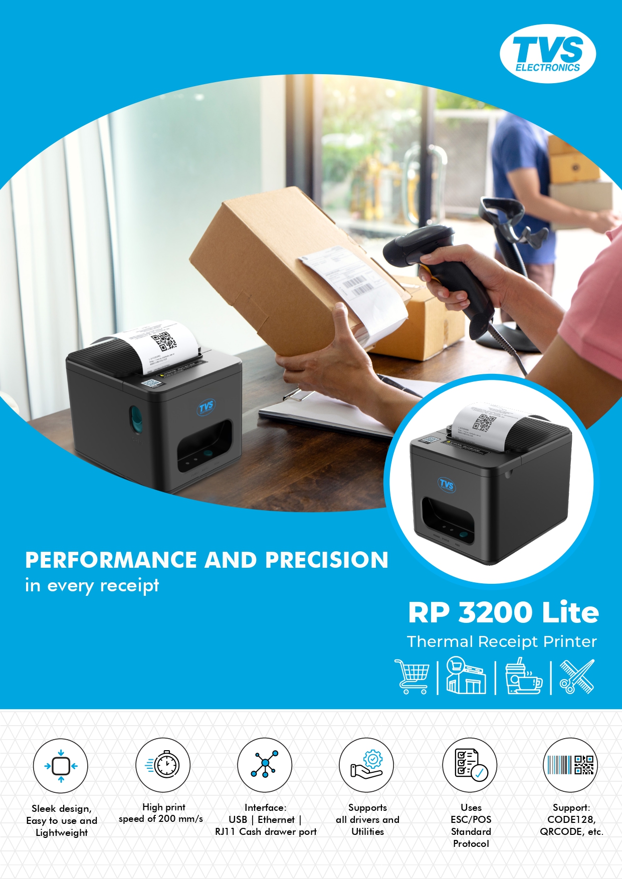 TVS RP 3200 Lite POS Printer