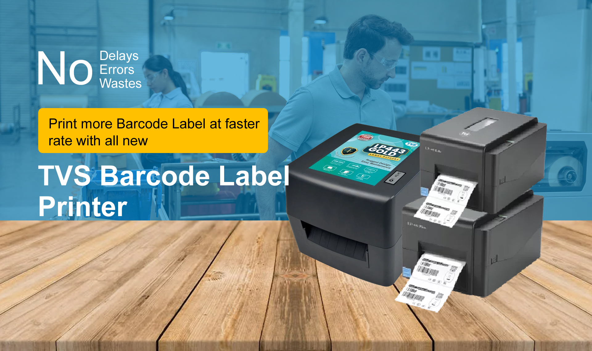 tvs barcode label printer